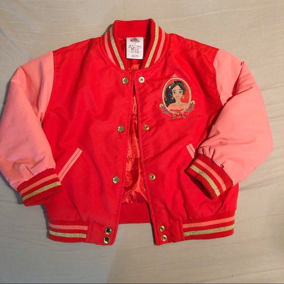Red Disney Elena of Avalor Varsity Jacket for Girls